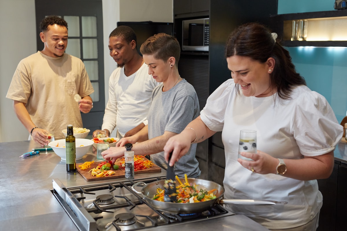 Balanced nutrition cooking demonstration